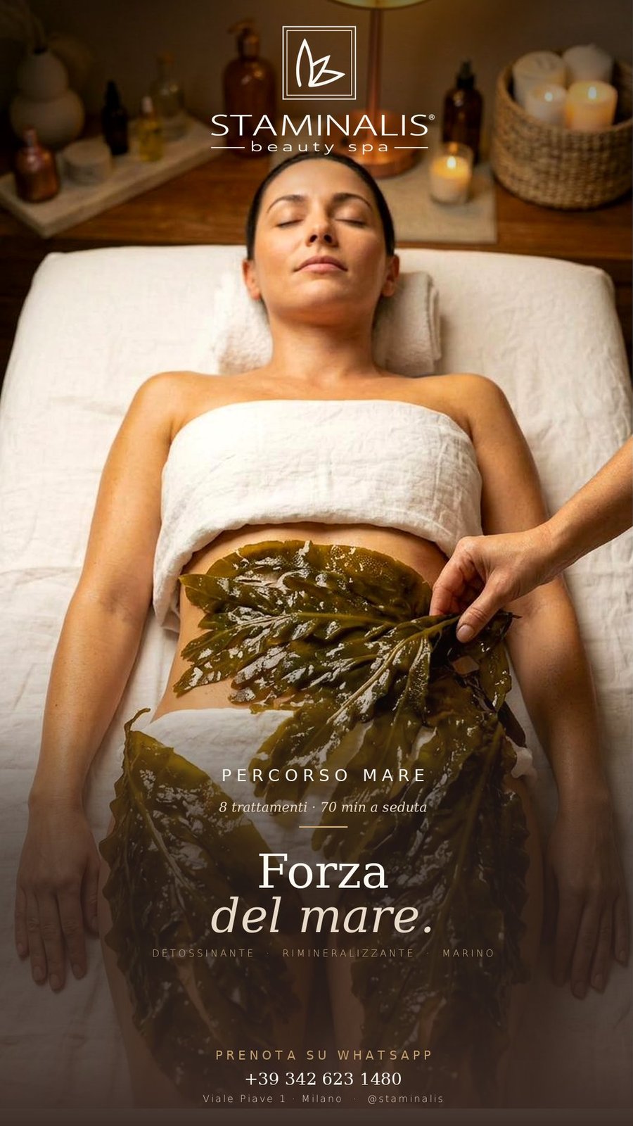 Forza del mare: il Percorso Mare della Staminalis Beauty Spa, 8 trattamenti da 70 minuti a seduta